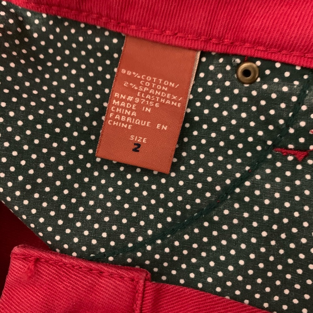 Christopher Blue red jeans, size 2